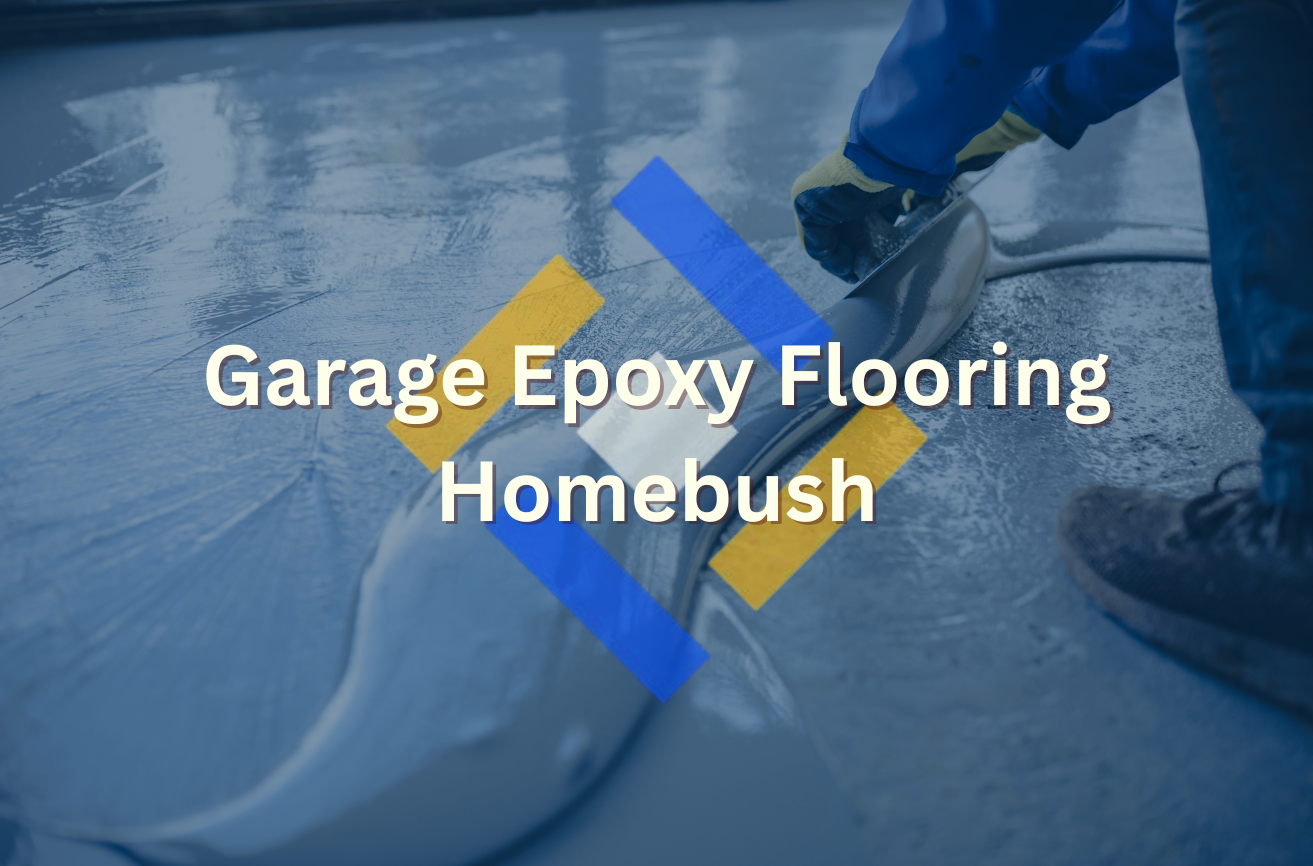 Garage Epoxy Flooring Homebush installation with professional epoxy coating applied to a residential garage floor by Pure Epoxy & Painting.