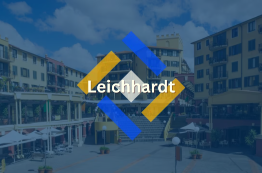 Leichhardt's "Italian Forum" overlapped by PURE Epoxy Floor Services Logo and Branding.