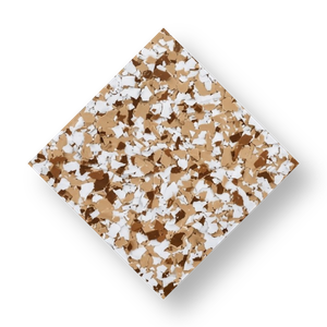 Medium Tan Flake Epoxy Flooring
